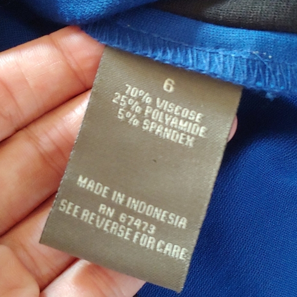 TAYLOR PONTE COLOR BLOCK DRESS SIZE 6 - Picture 4 of 5